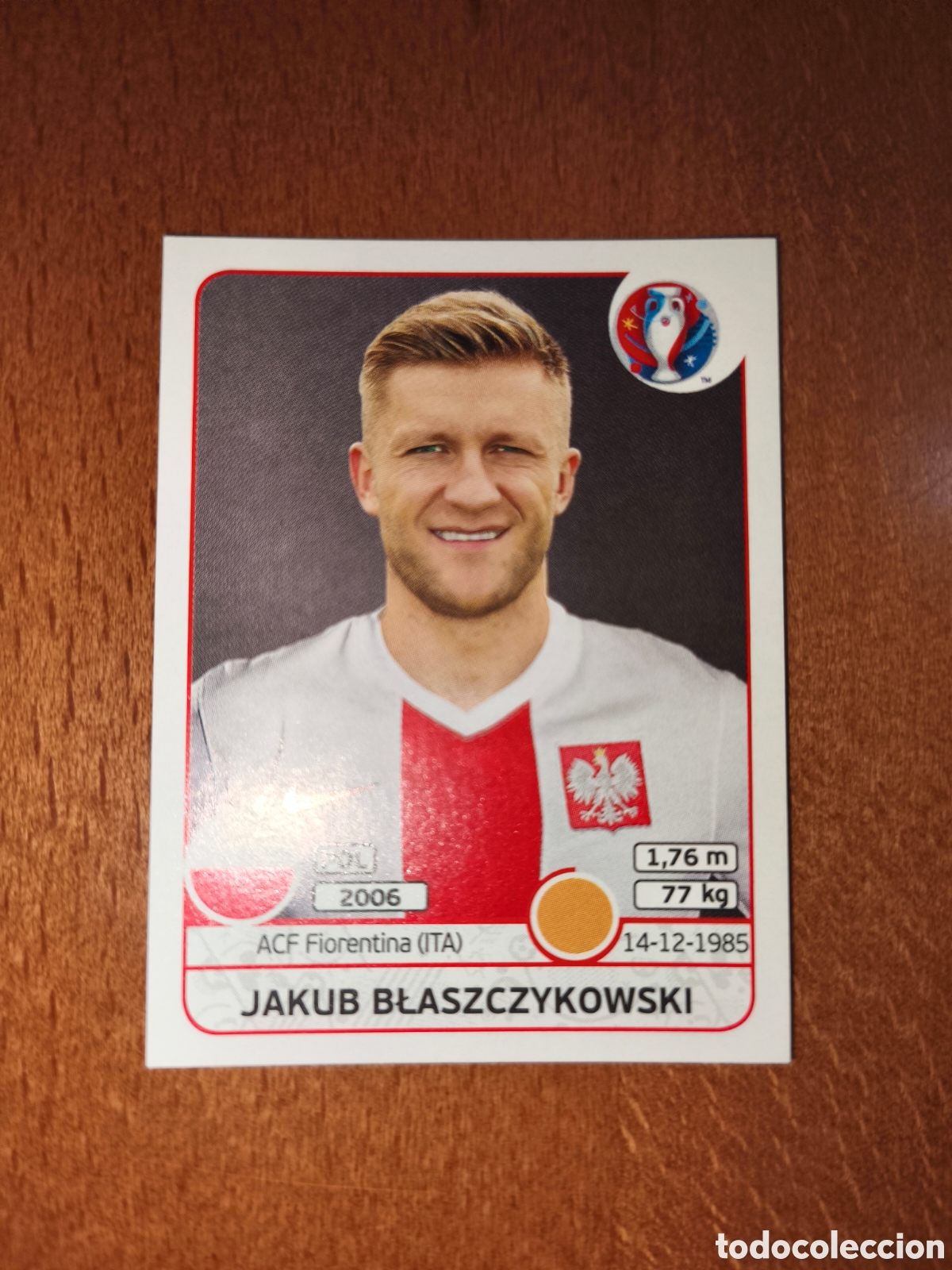 Cromos de F&uacute;tbol: Jakub Blaszczykowski n&deg;306 UEFA Euro 2016 Polonia