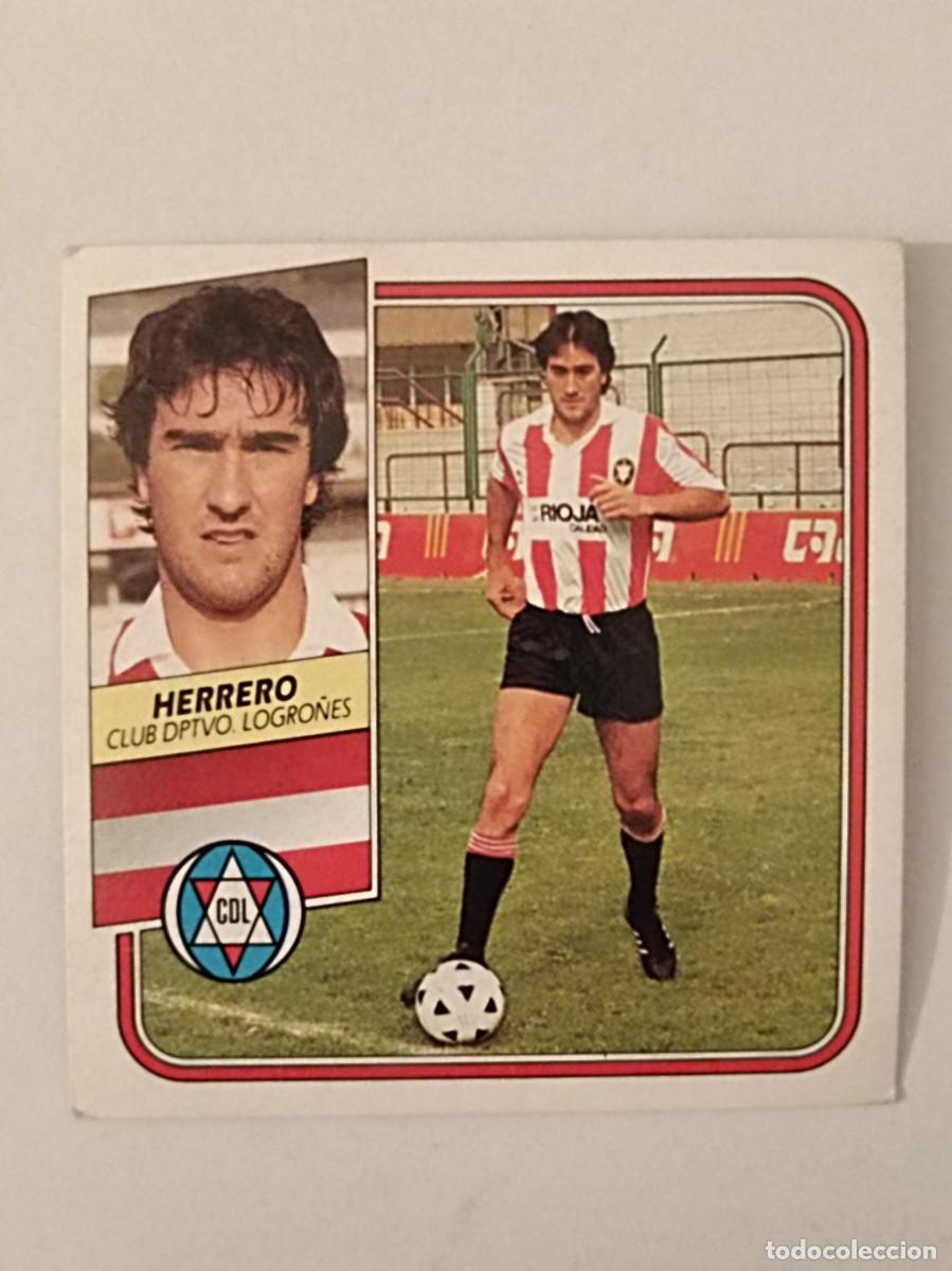 Figurine di Calcio: HERRERO C.D. LOGRO&Ntilde;ES LIGA 89/90 ESTE