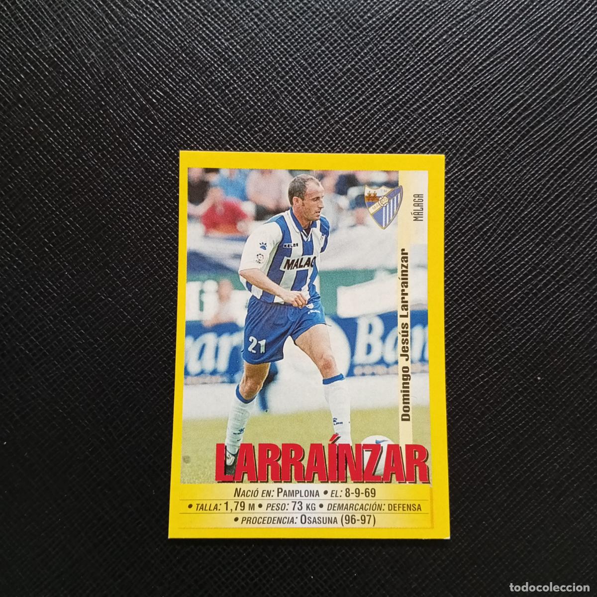 Figurine di Calcio: 308 LARRAINZAR MALAGA PANINI 1999 2000 CROMO FUTBOL LIGA 99 00 SIN PEGAR - A183 PG19