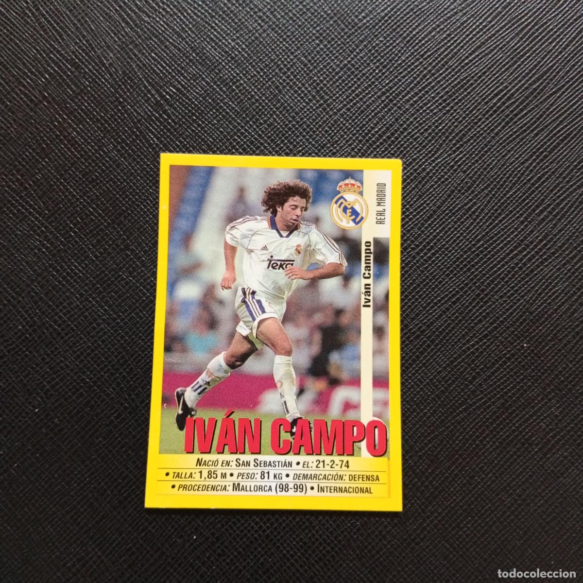 Cromos de F&uacute;tbol: 26 IVAN CAMPO REAL MADRID PANINI 1999 2000 CROMO FUTBOL LIGA 99 00 SIN PEGAR - A183 PG28