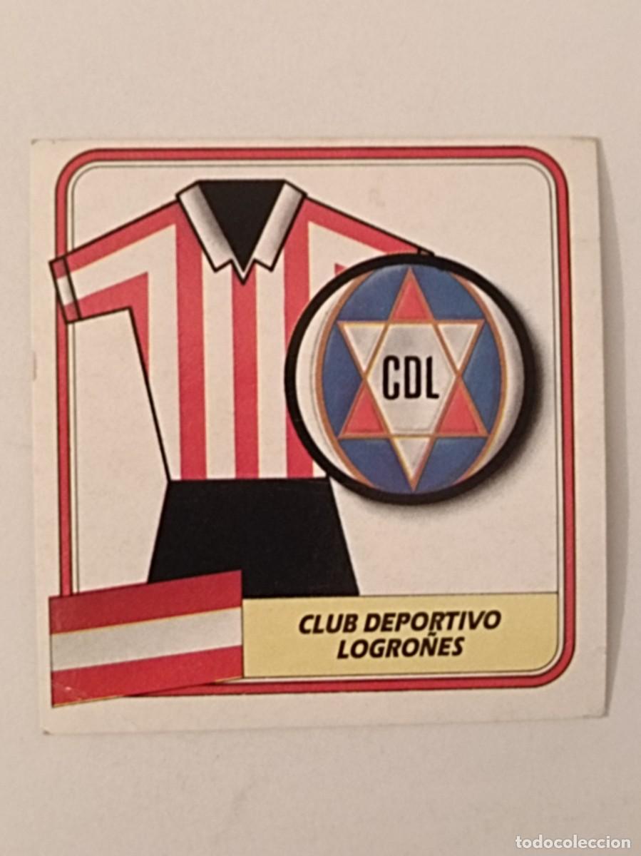 Cromos de Futebol: ESCUDO C.D. LOGRO&Ntilde;ES LIGA 89/90 ESTE