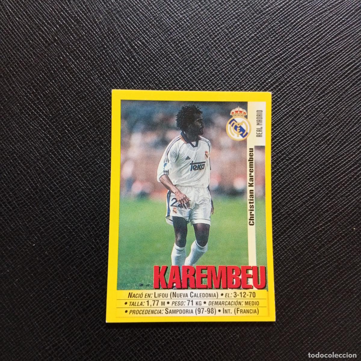 Cromos de Futebol: 30 KAREMBEU REAL MADRID PANINI 1999 2000 CROMO FUTBOL LIGA 99 00 SIN PEGAR - A183 PG28