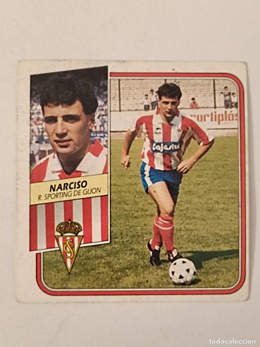 Cromos de F&uacute;tbol: NARCISO SPORTING GIJON LIGA 89/90 ESTE