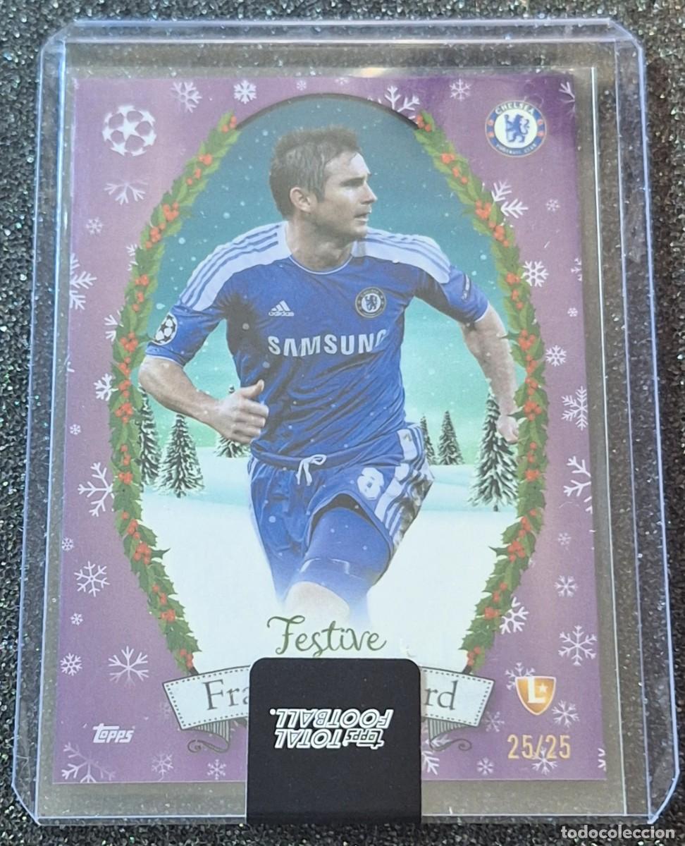 Cromos de F&uacute;tbol: Frank Lampard Chelsea Topps Total Football 25/25 Festive Purple