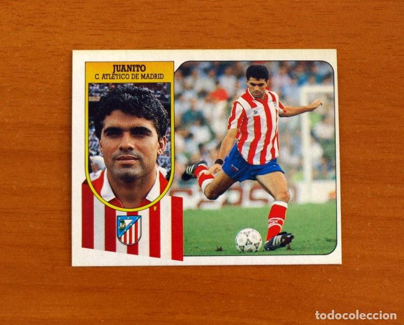 Cromos de F&uacute;tbol: Atl&eacute;tico Madrid - Juanito - Ediciones Este Liga 1991-1992, 91-92 - Nunca Pegado