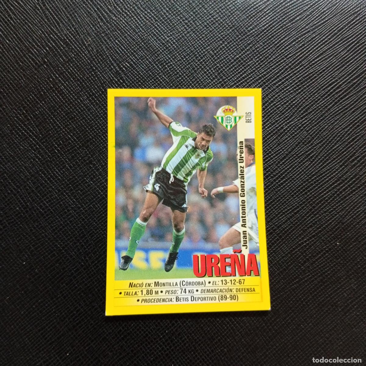 Cromos de F&uacute;tbol: 195 URE&Ntilde;A REAL BETIS PANINI 1999 2000 CROMO FUTBOL LIGA 99 00 SIN PEGAR - A183 PG46