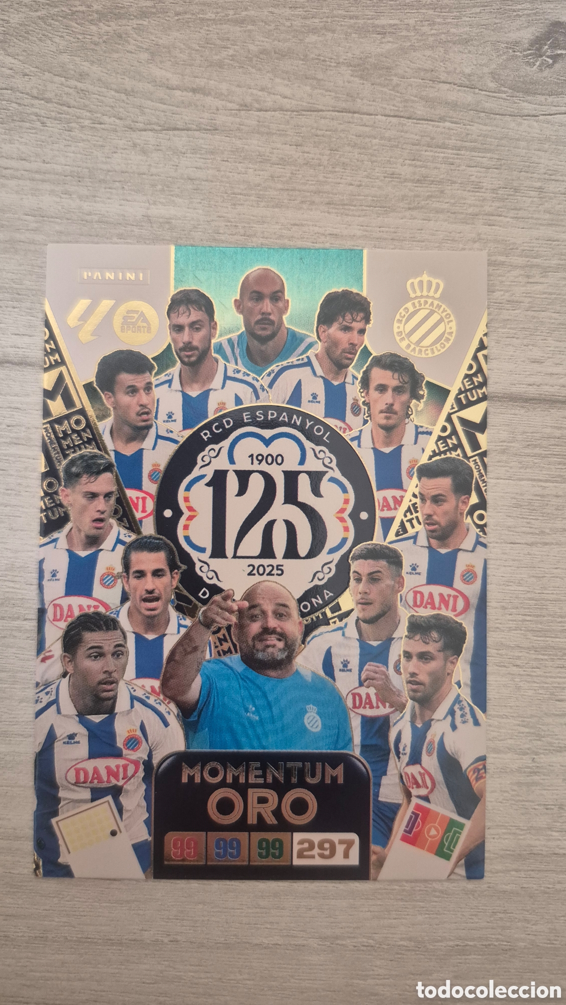Cromos de F&uacute;tbol: Momentum Oro Espanyol Adrenalyn 25/26