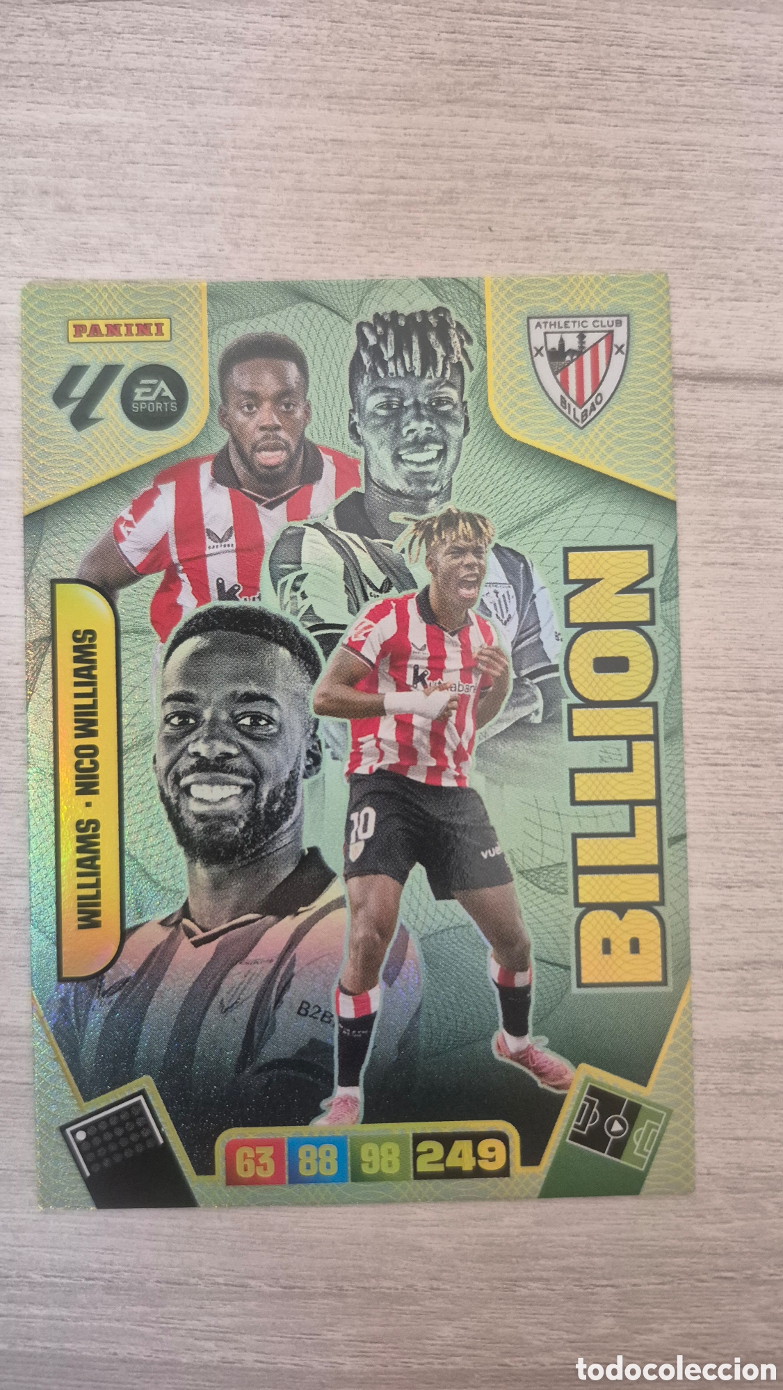 Cromos de F&uacute;tbol: Billion Williams-Nico Williams Adrenalyn 25/26