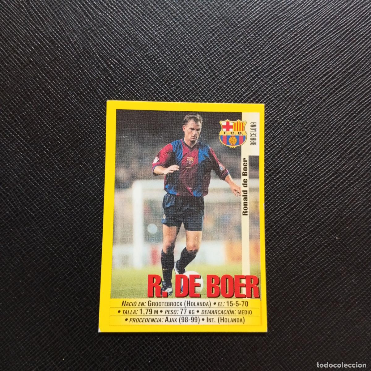 Cromos de F&uacute;tbol: 12 R DE BOER BARCELONA PANINI 1999 2000 CROMO FUTBOL LIGA 99 00 SIN PEGAR - A183 PG53