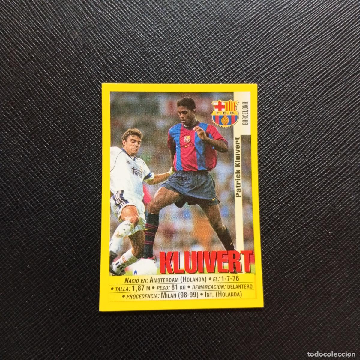 Cromos de F&uacute;tbol: 16 KLUIVERT BARCELONA PANINI 1999 2000 CROMO FUTBOL LIGA 99 00 SIN PEGAR - A183 PG53
