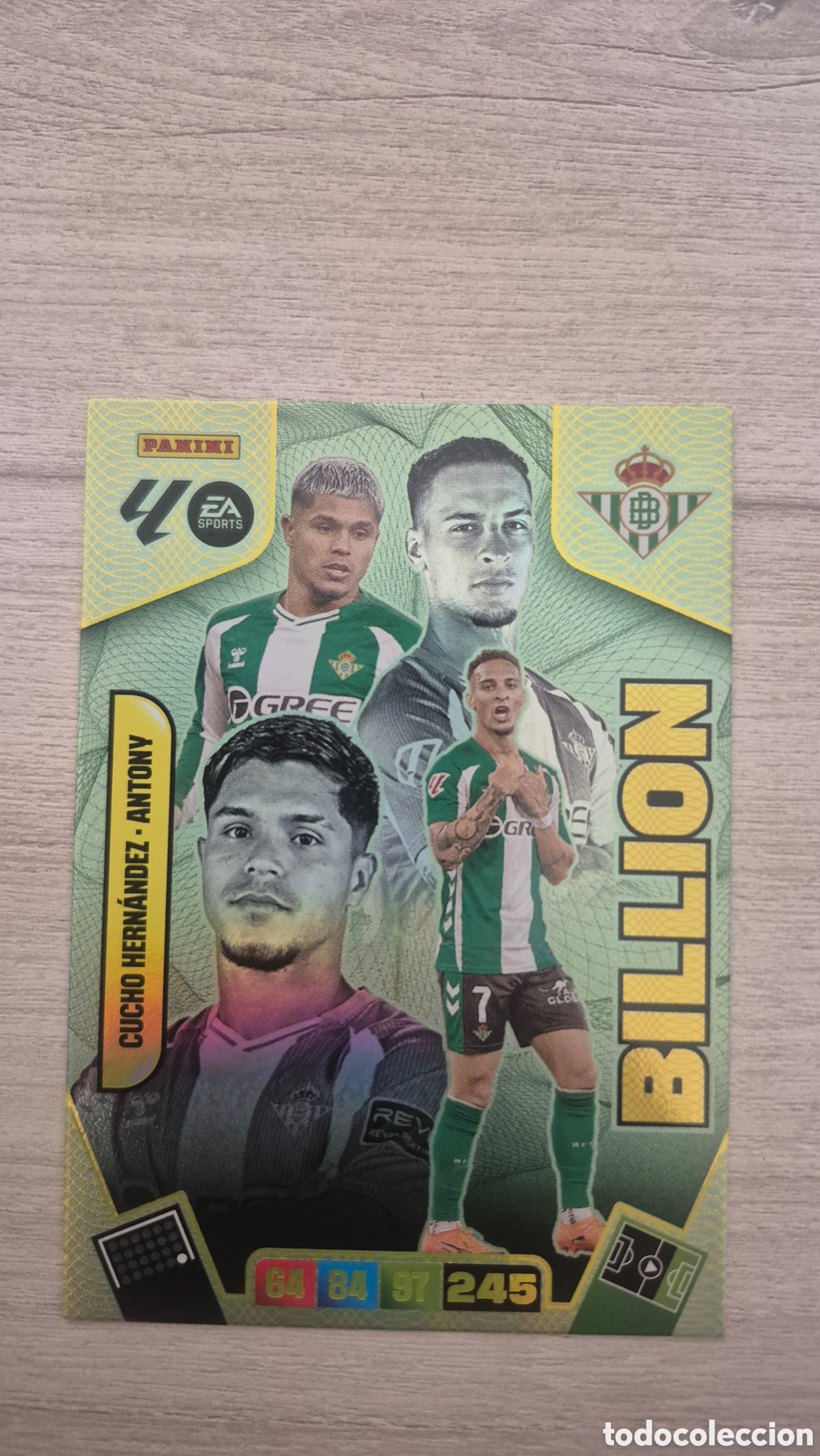 Cromos de F&uacute;tbol: Billion Cucho Hern&aacute;ndez-Antony Adrenalyn 25/26
