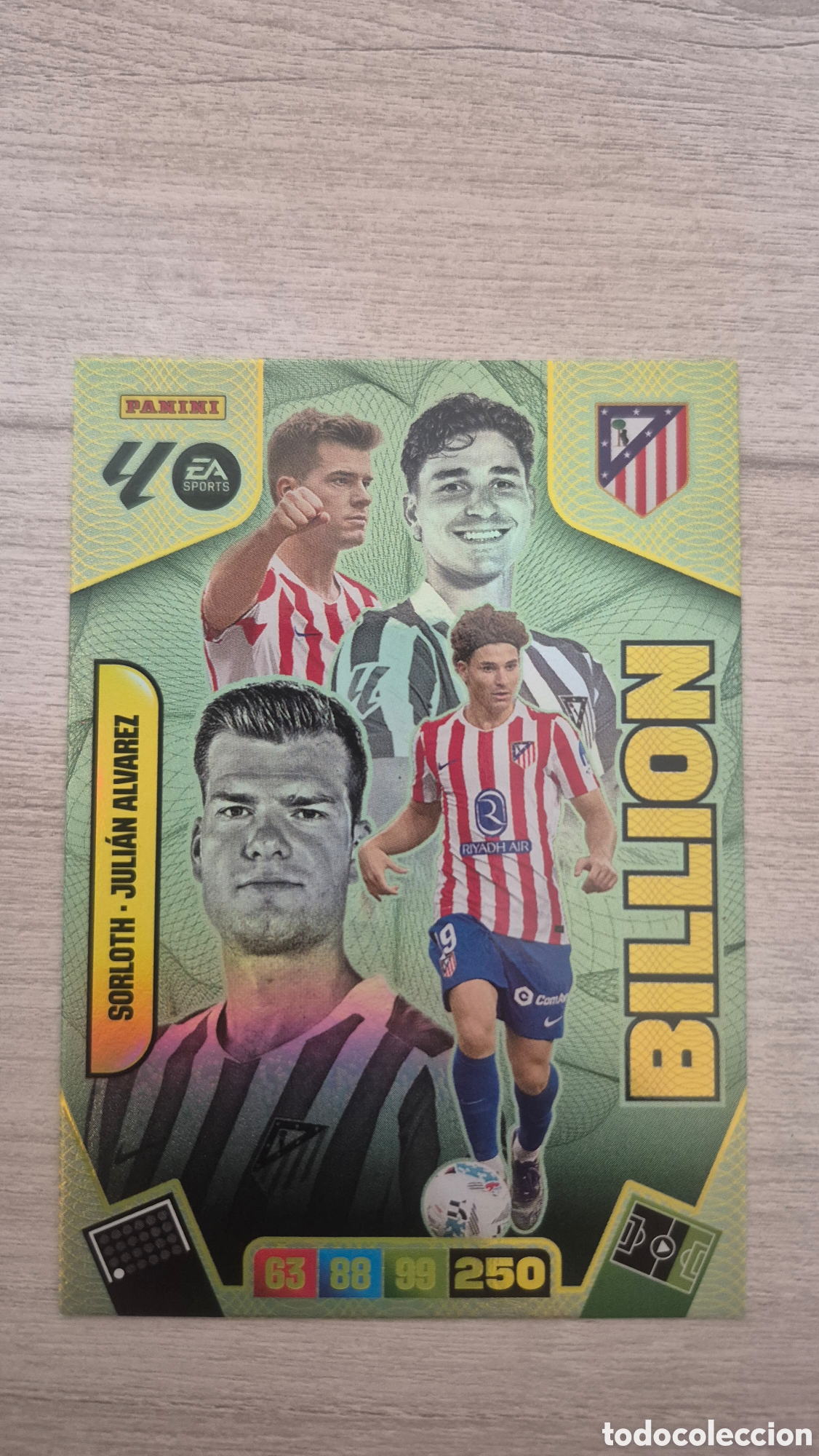 Cromos de F&uacute;tbol: Billion Sorloth-Julian &Aacute;lvarez Adrenalyn 25/26