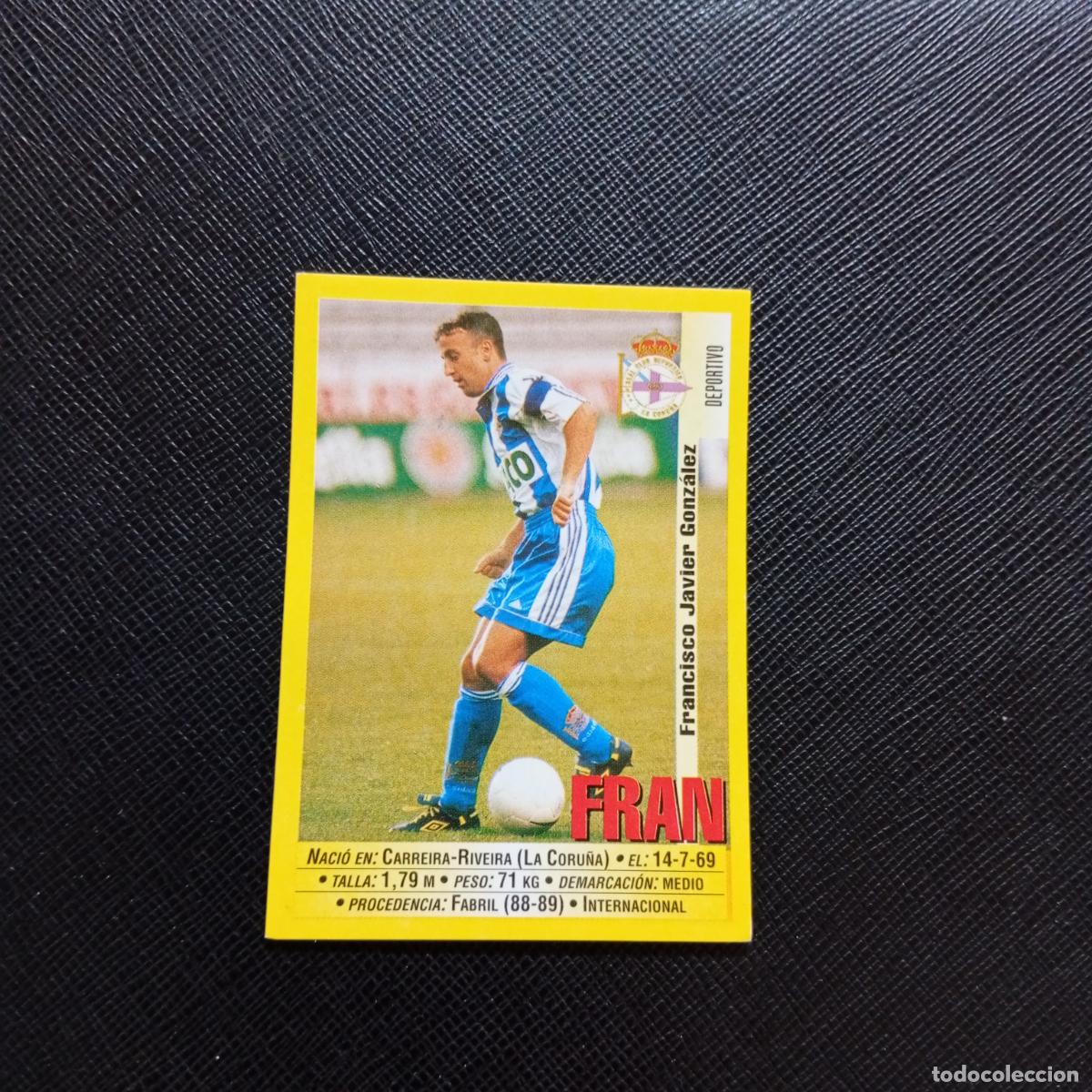 Cromos de F&uacute;tbol: 108 FRAN DEPORTIVO PANINI 1999 2000 CROMO FUTBOL LIGA 99 00 SIN PEGAR - A183 PG73