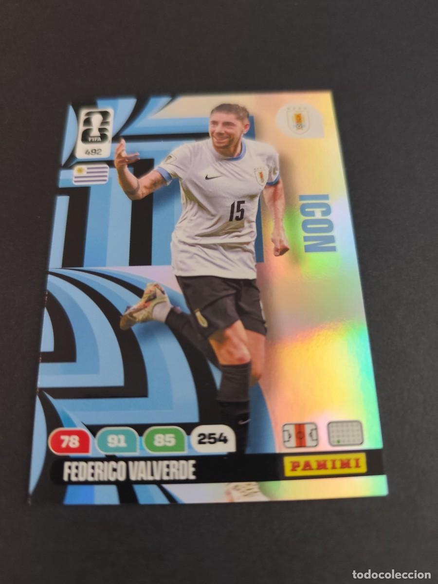 Fu&szlig;ball-Sticker: 492 FEDE VALVERDE ICON URUGUAY ADRENALYN MUNDIAL FIFA WORLD CUP 2026 PANINI