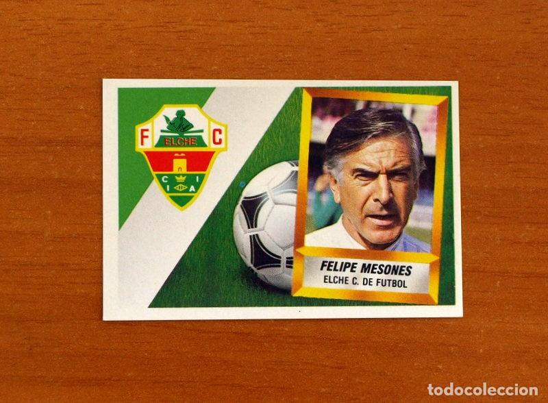 Football Stickers: Elche - Felipe Mesones Entrenador - Ediciones Este Liga 1988-1989, 88-89 - Cromo Nunca pegado