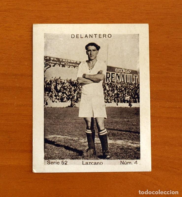 Fu&szlig;ball-Sticker: Real Madrid - N&ordm; 4, Lazcano, Serie 52 - Cup&oacute;n Peninsular 1932-1933, 32-33