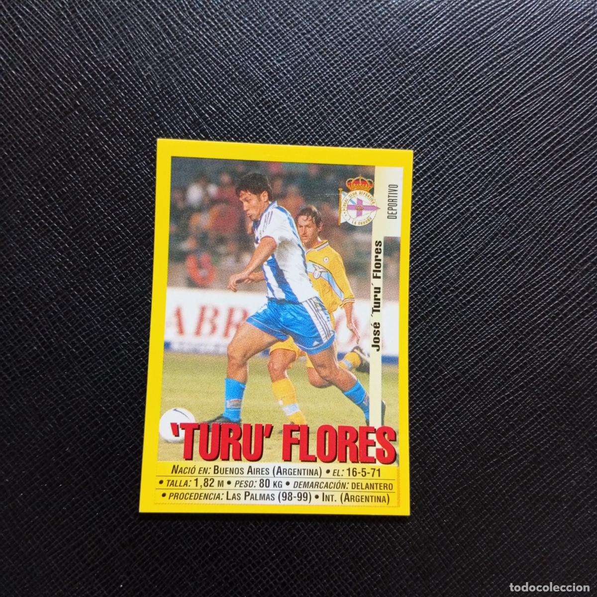 Cromos de F&uacute;tbol: 113 TURU FLORES DEPORTIVO PANINI 1999 2000 CROMO FUTBOL LIGA 99 00 SIN PEGAR - A183 PG73