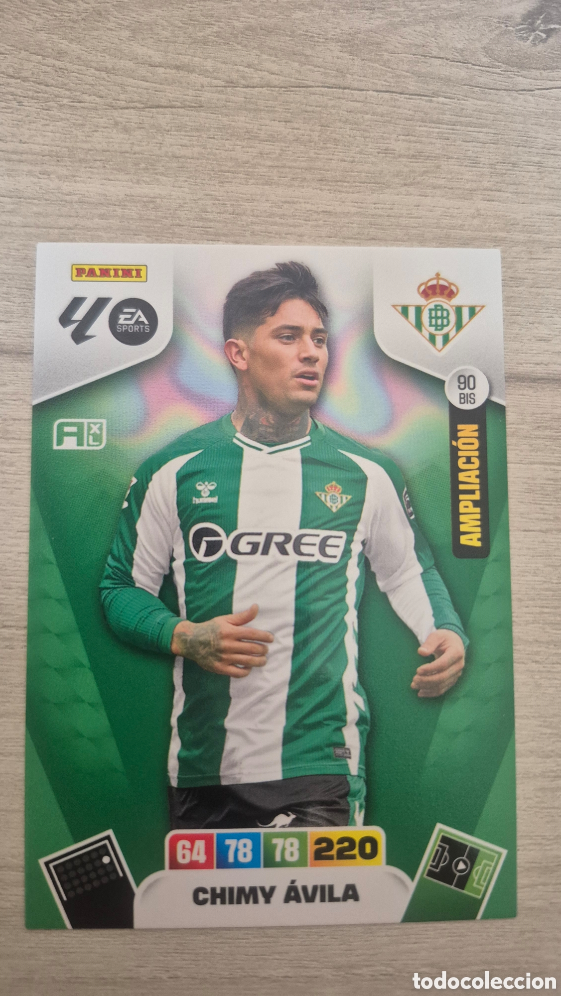 Cromos de F&uacute;tbol: N&deg;90Bis Betis Chimy &Aacute;vila Adrenalyn 25/26