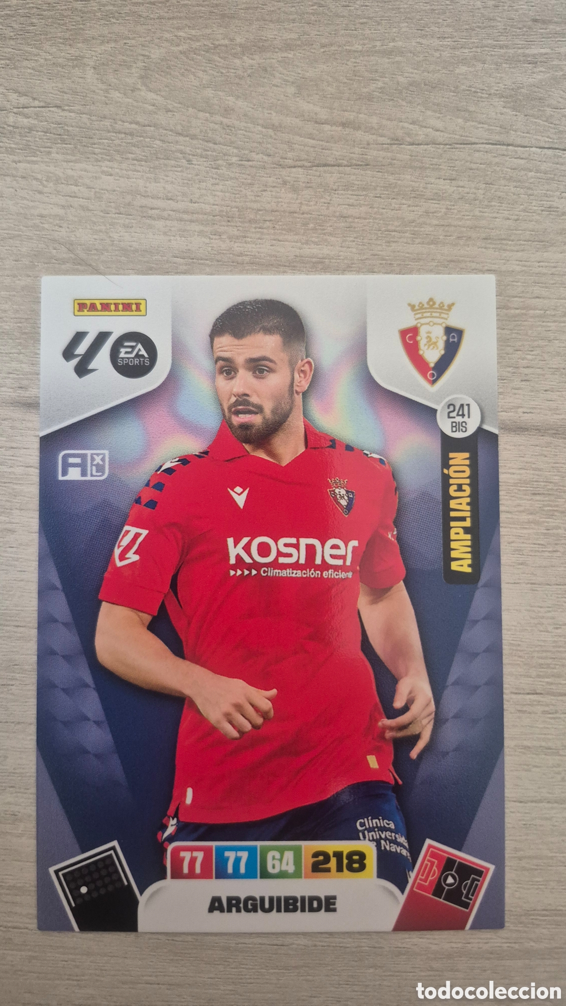 Cromos de F&uacute;tbol: N&deg;241Bis Osasuna Arguibide Adrenalyn 25/26