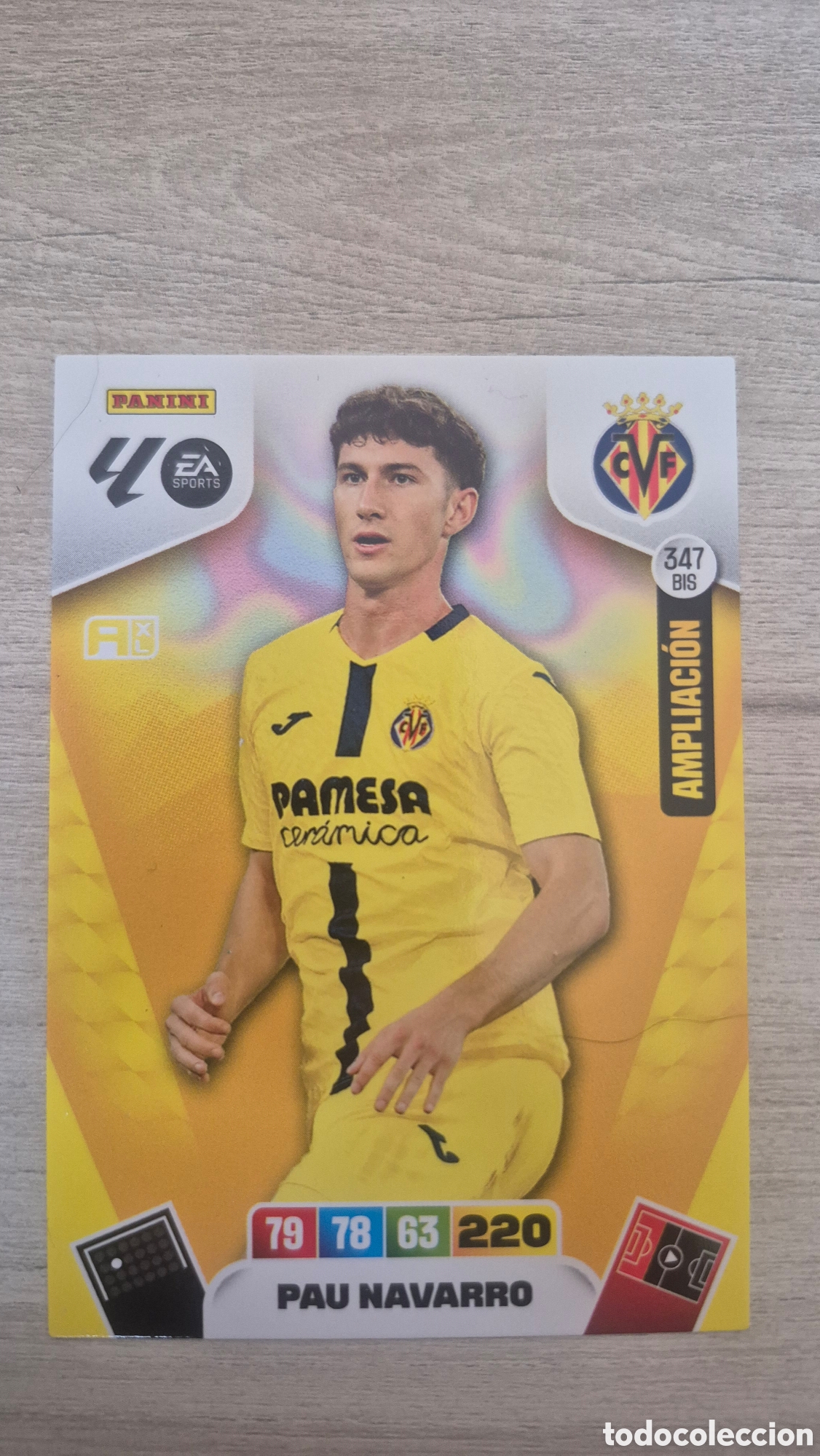 Cromos de F&uacute;tbol: N&deg;347Bis Villarreal Pau Navarro Adrenalyn 25/26