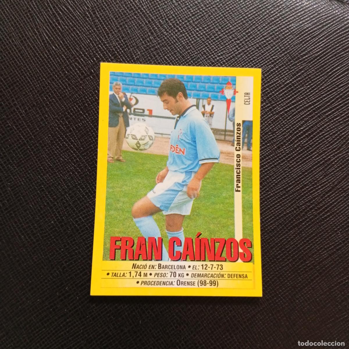 Cromos de F&uacute;tbol: 84 FRAN CAINZOS CELTA PANINI 1999 2000 CROMO FUTBOL LIGA 99 00 SIN PEGAR - A183 PG82