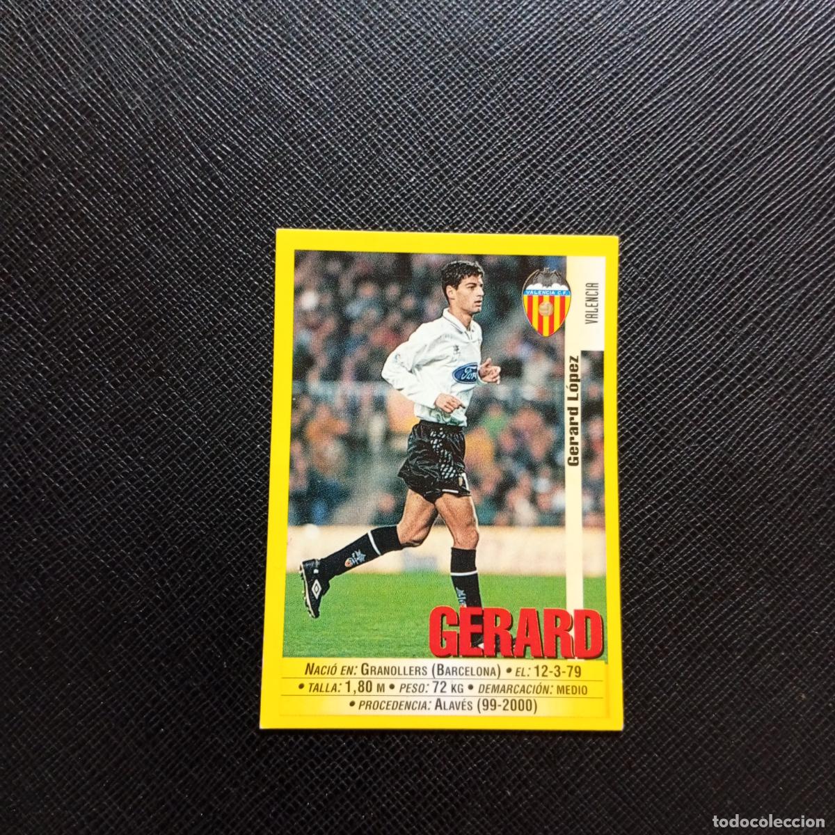 Cromos de F&uacute;tbol: 68 GERARD VALENCIA PANINI 1999 2000 CROMO FUTBOL LIGA 99 00 SIN PEGAR - A183 PG82
