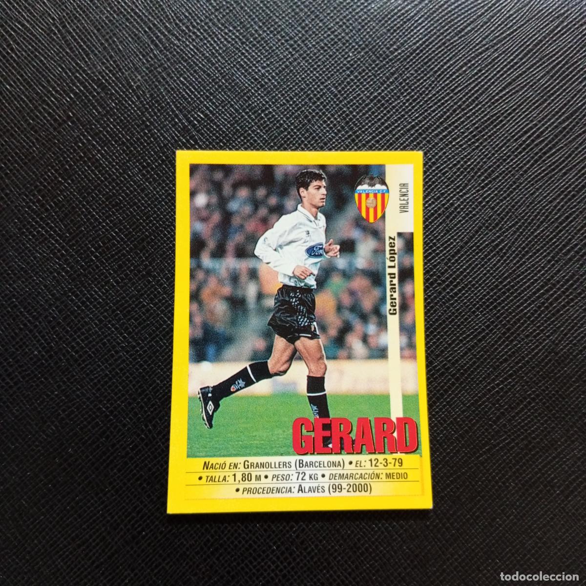 Cromos de F&uacute;tbol: 68 GERARD VALENCIA PANINI 1999 2000 CROMO FUTBOL LIGA 99 00 SIN PEGAR - A183 PG82 B