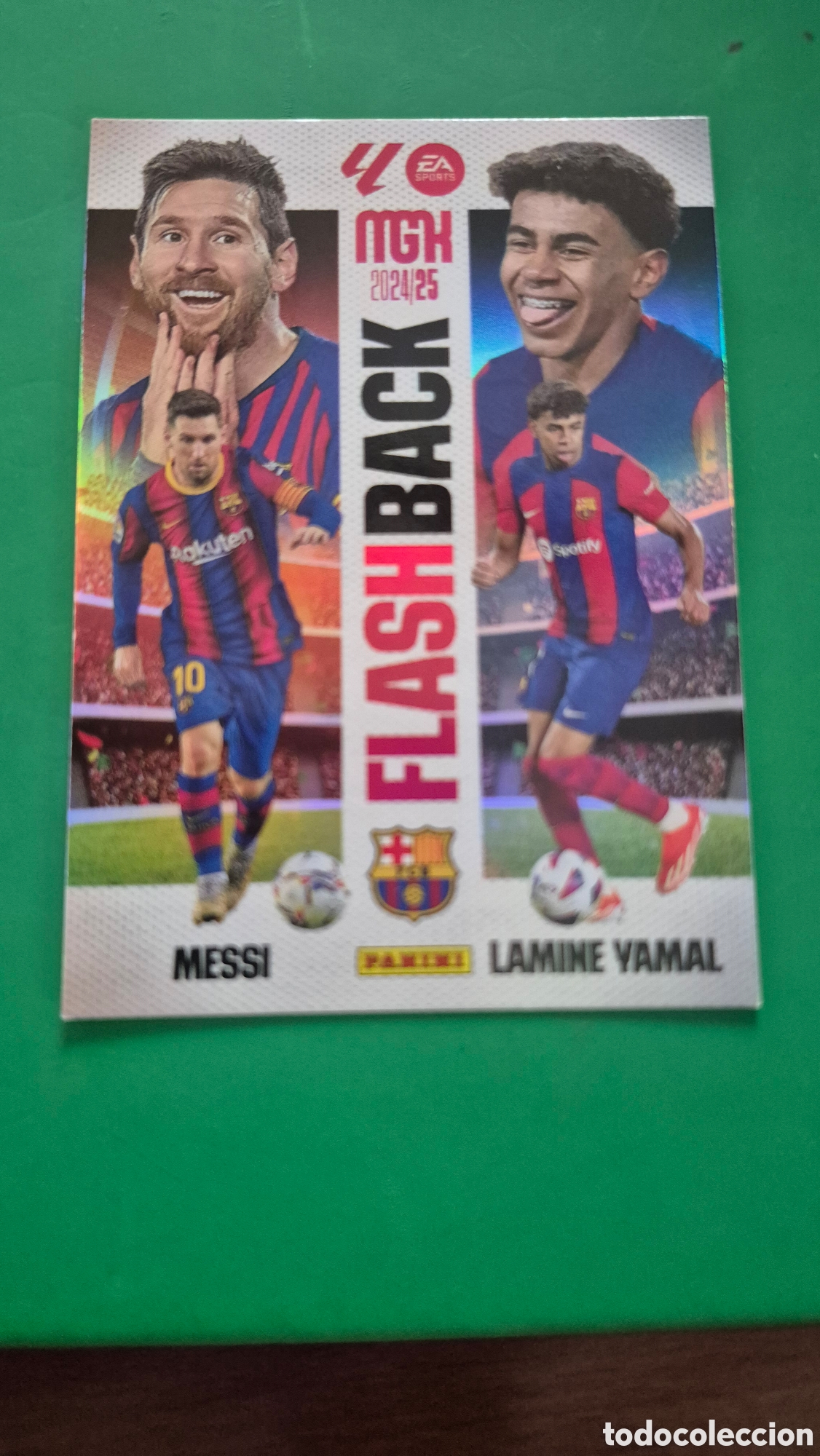 Cromos de Futebol: 429 LAMINE YAMAL MESSI BARCELONA BAR&Ccedil;A CROMO FUTBOL MEGACRACKS PANINI LIGA 24-25