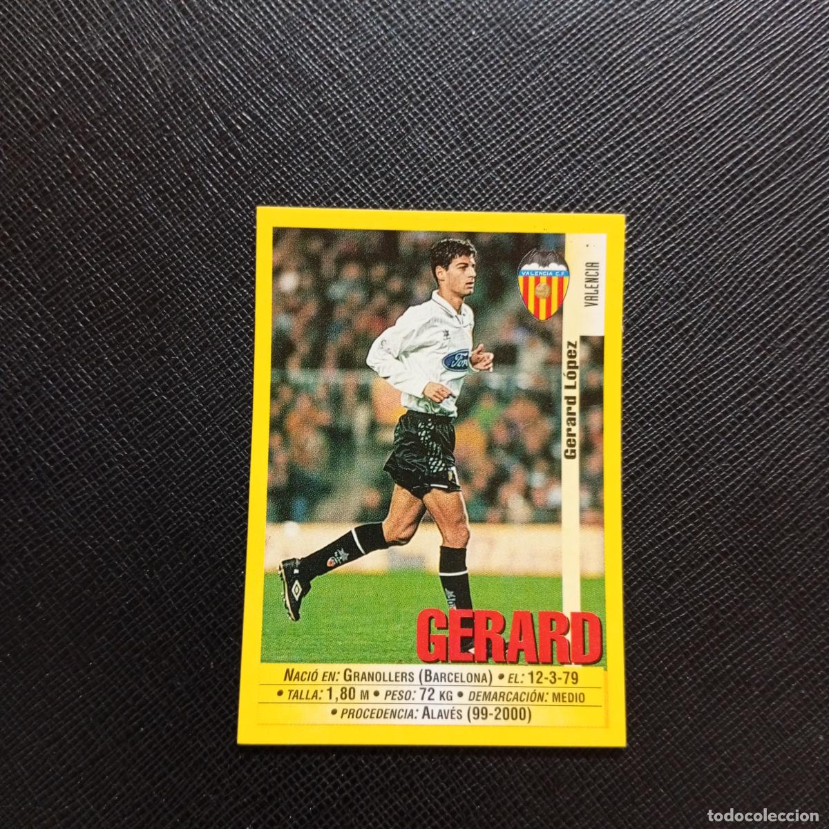 Cromos de F&uacute;tbol: 68 GERARD VALENCIA PANINI 1999 2000 CROMO FUTBOL LIGA 99 00 SIN PEGAR - A183 PG91