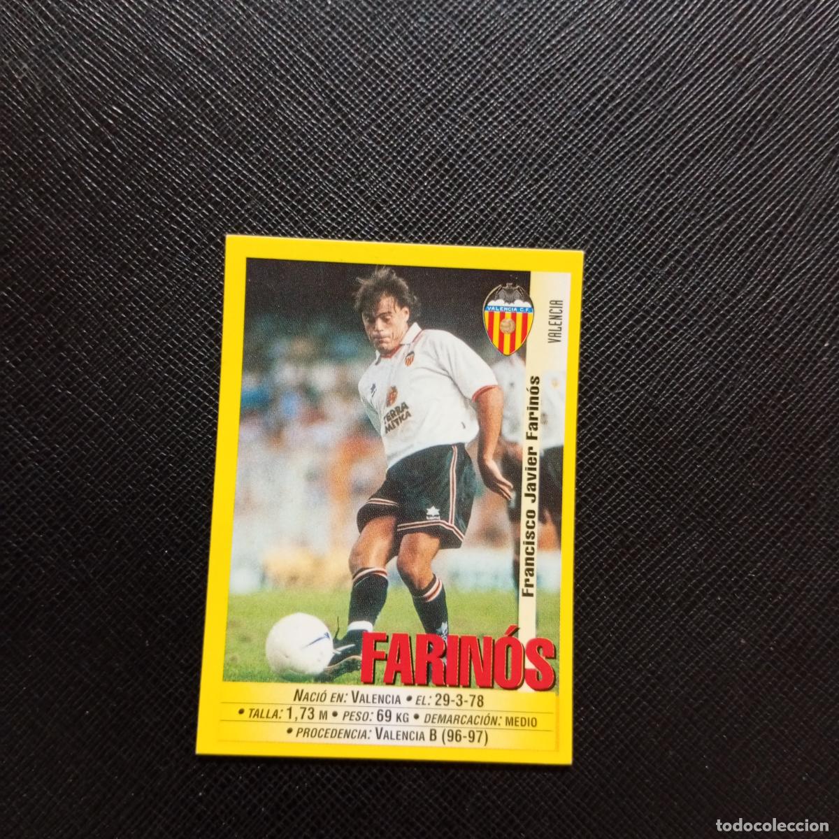Cromos de F&uacute;tbol: 69 FARINOS VALENCIA PANINI 1999 2000 CROMO FUTBOL LIGA 99 00 SIN PEGAR - A183 PG91