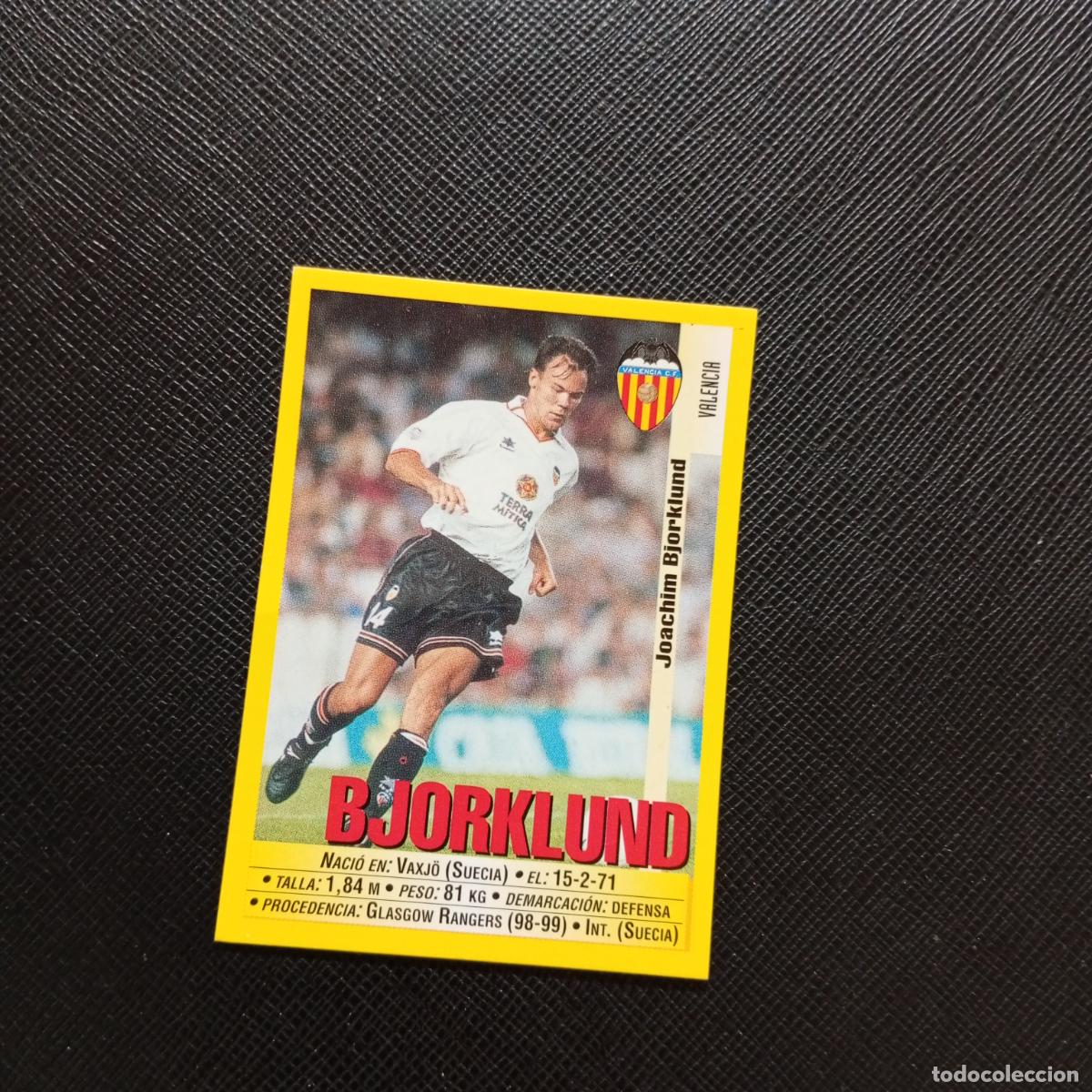 Cromos de Futebol: 63 BJORKLUND VALENCIA PANINI 1999 2000 CROMO FUTBOL LIGA 99 00 SIN PEGAR - A183 PG91