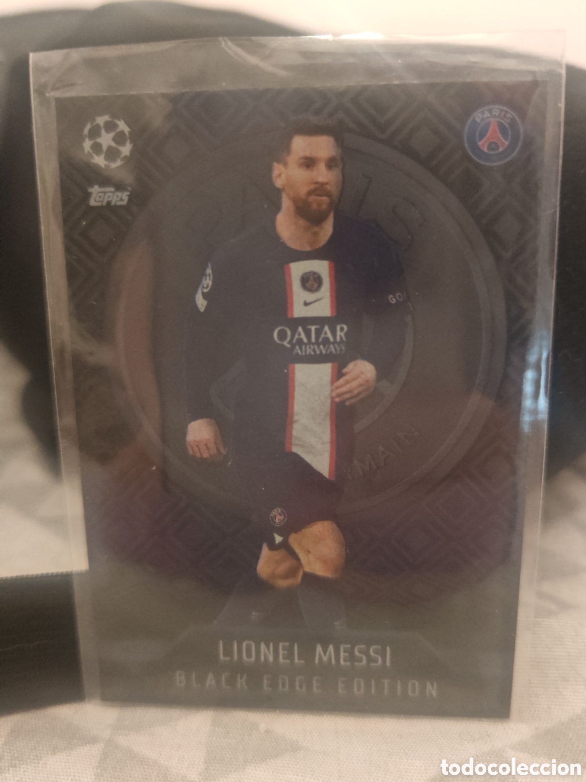 Cromos de F&uacute;tbol: Lionel Messi Black Edge Edition PSG