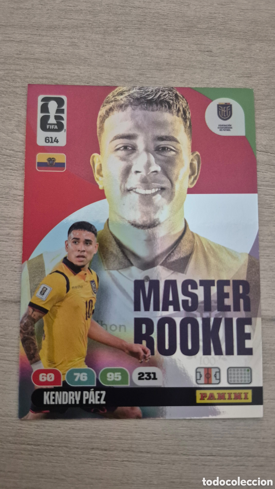 Cromos de F&uacute;tbol: N&deg;614 Master Rookie Kendry P&aacute;ez Adrenalyn FIFA World Cup 2026