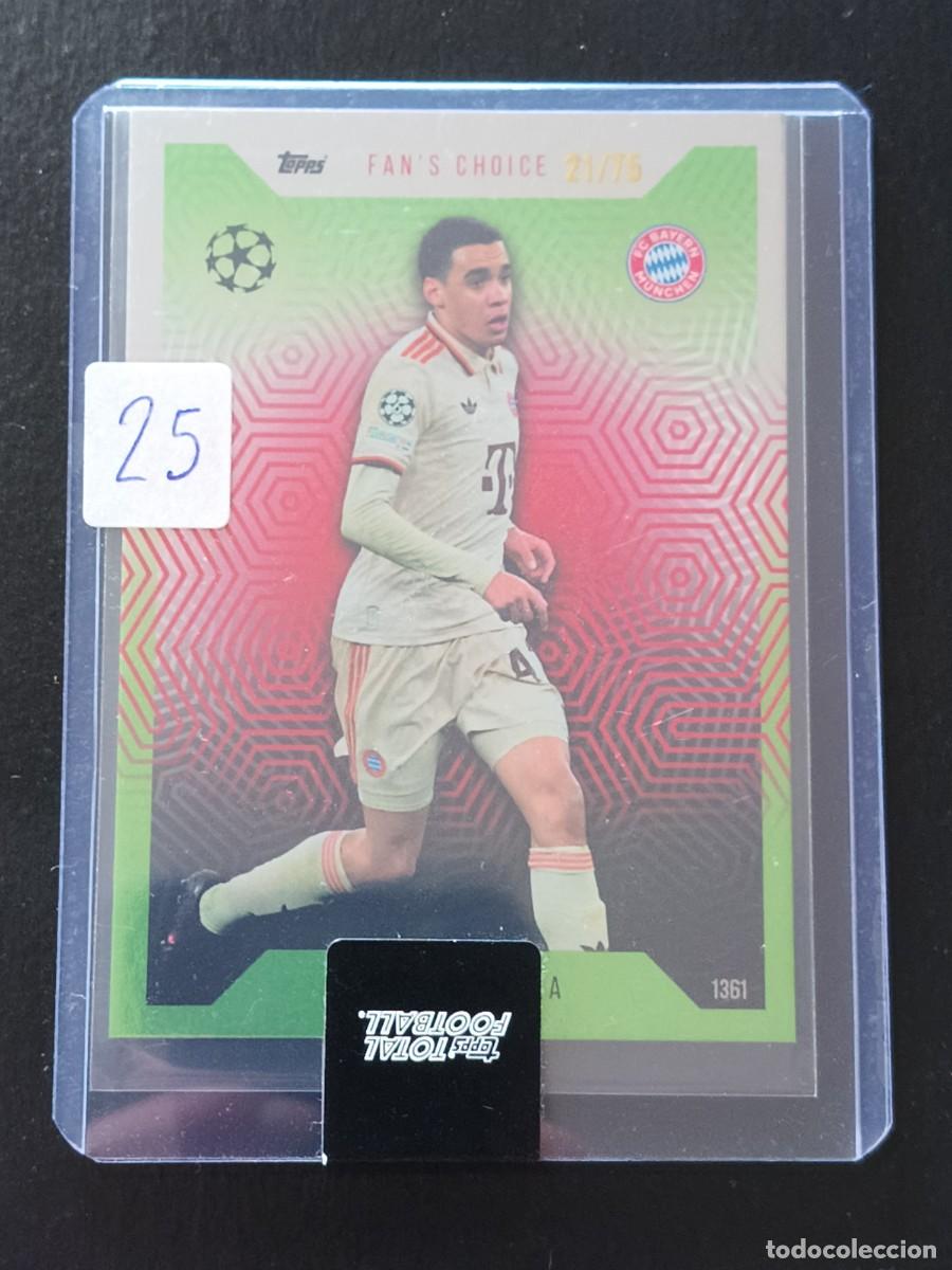 Cromos de Futebol: Jamal Musiala 21/75 - Topps Total Football 2024/25 - Set Fans Choice - FC Bayern de Munchen