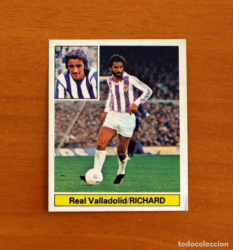 Cromos de F&uacute;tbol: Real Valladolid - Richard - Liga 1981-1982, 81-82 - Ediciones Este