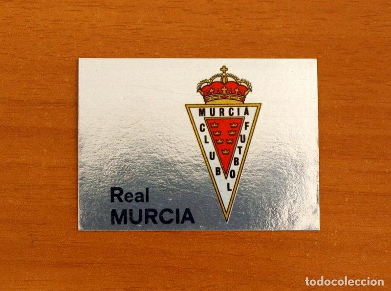 Cromos de F&uacute;tbol: Real Murcia - Escudo, n&ordm; 216 - Editorial Maga 1983-1984, 83-84 - Adhesivo, nunca pegado
