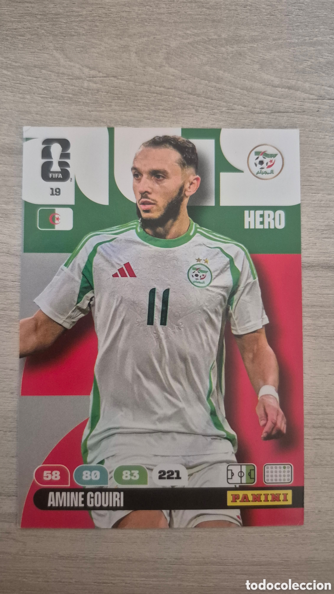 Cromos de F&uacute;tbol: N&deg;19 Argelia Amine Gouiri Adrenalyn FIFA World Cup 26