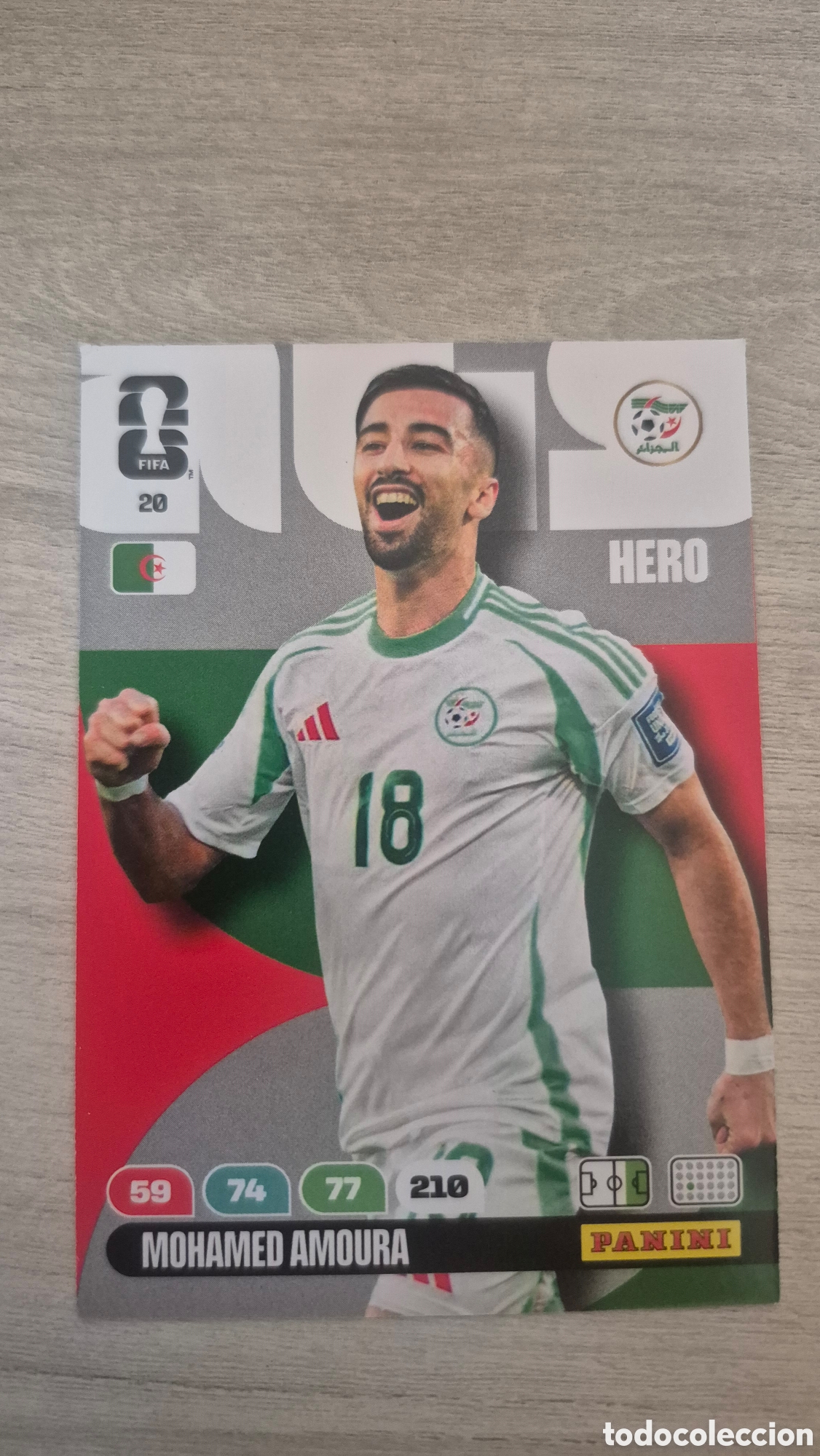 Cromos de F&uacute;tbol: N&deg;20 Argelia Mohamed Amoura Adrenalyn FIFA World Cup 26