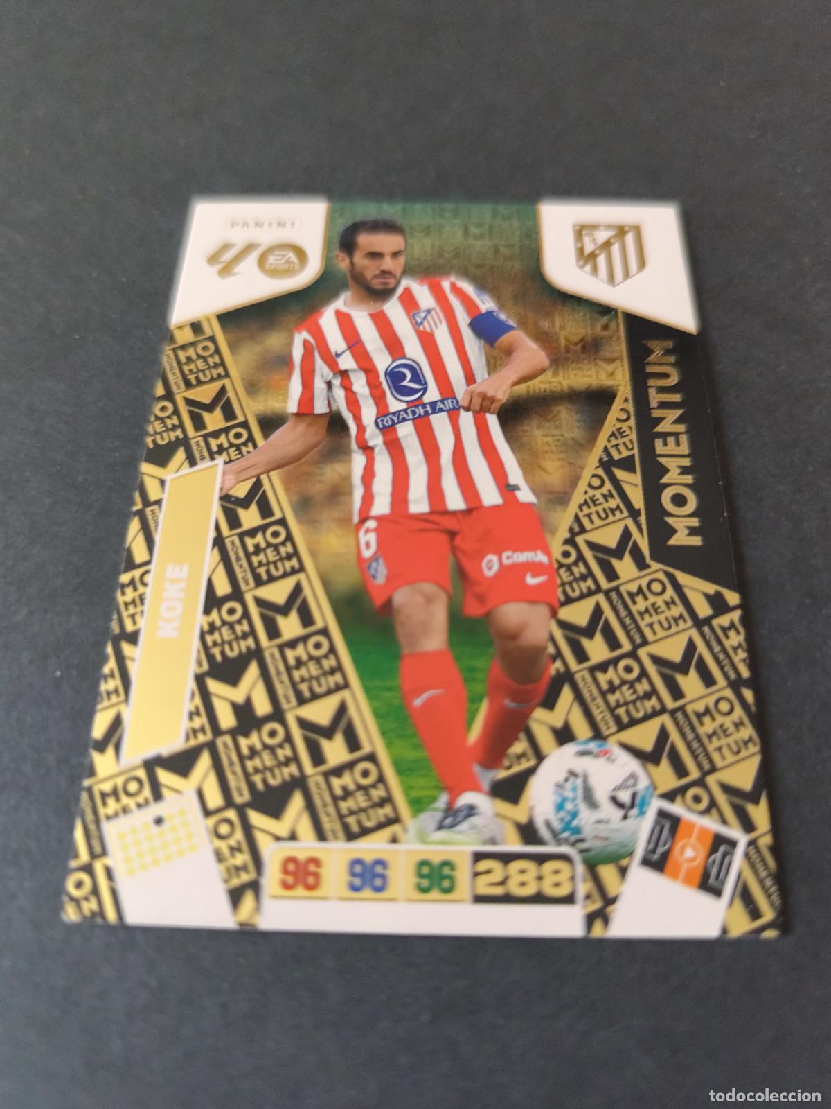Cromos de F&uacute;tbol: MOMENTUM KOKE ATL&Eacute;TICO MADRID ADRENALYN 2025 2026 25 26