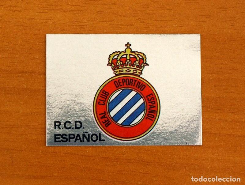 Cromos de F&uacute;tbol: R.C.D. Espa&ntilde;ol-Espanyol - N&ordm; 105 Escudo - Editorial Maga 1983-1984, 83-84 - Nunca pegado