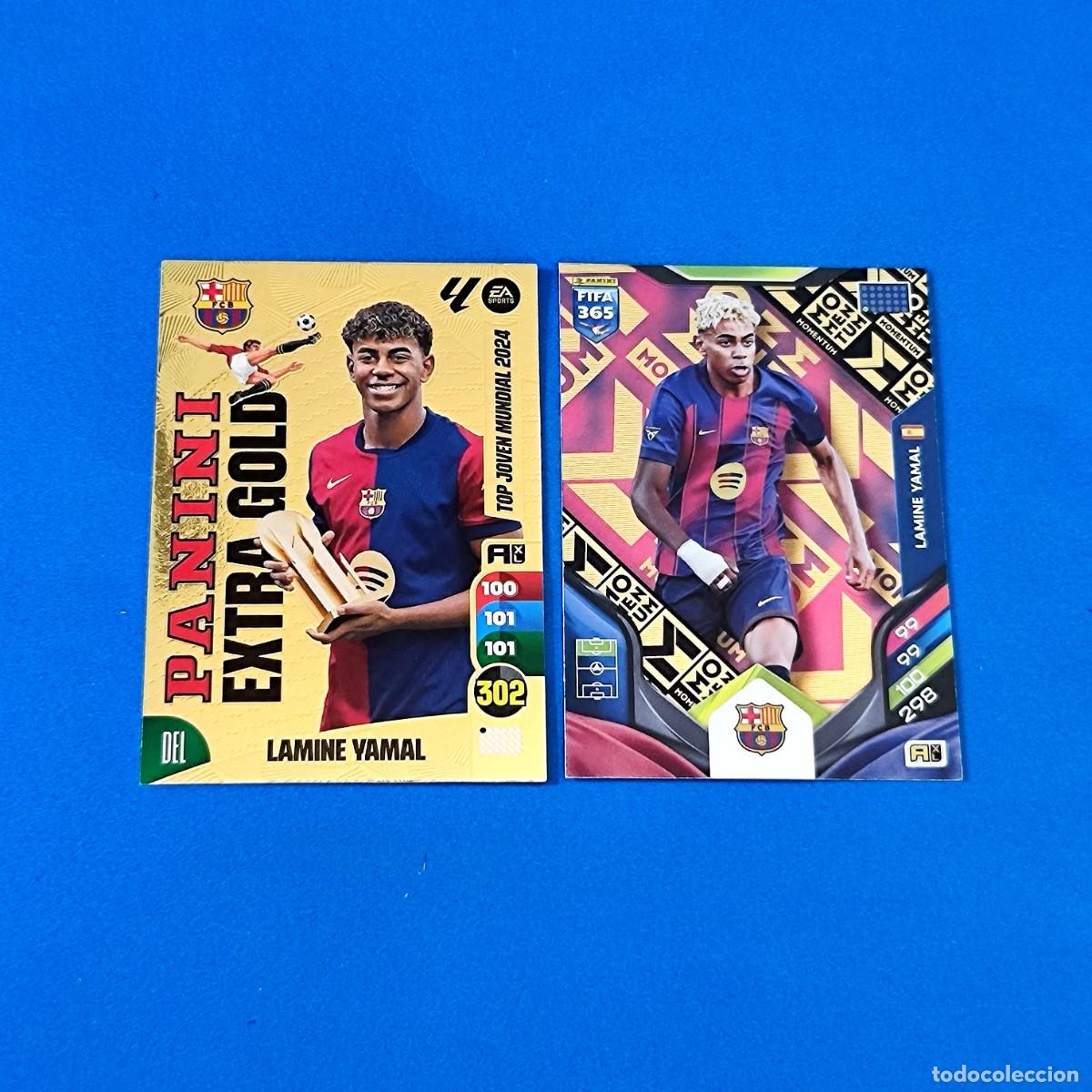 Football Stickers: Adrenalyn 2025 2026 / 25 26 FIFA 365 2026 Momentum 2024 2025 / 24 25 Lamine Yamal Extra Gold Panini