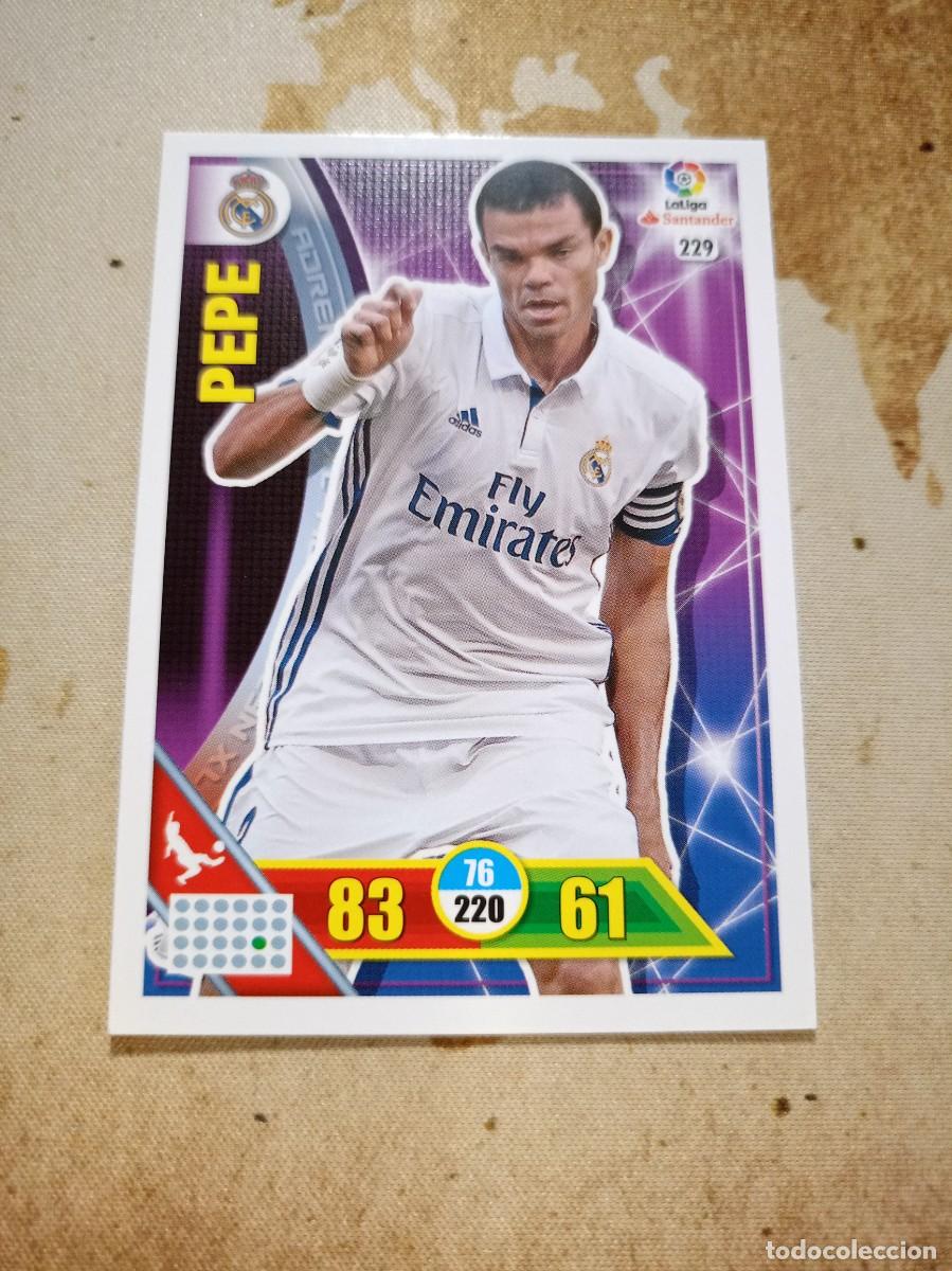 Cromos de F&uacute;tbol: Real Madrid 229 PEPE Adrenalyn 2016-17