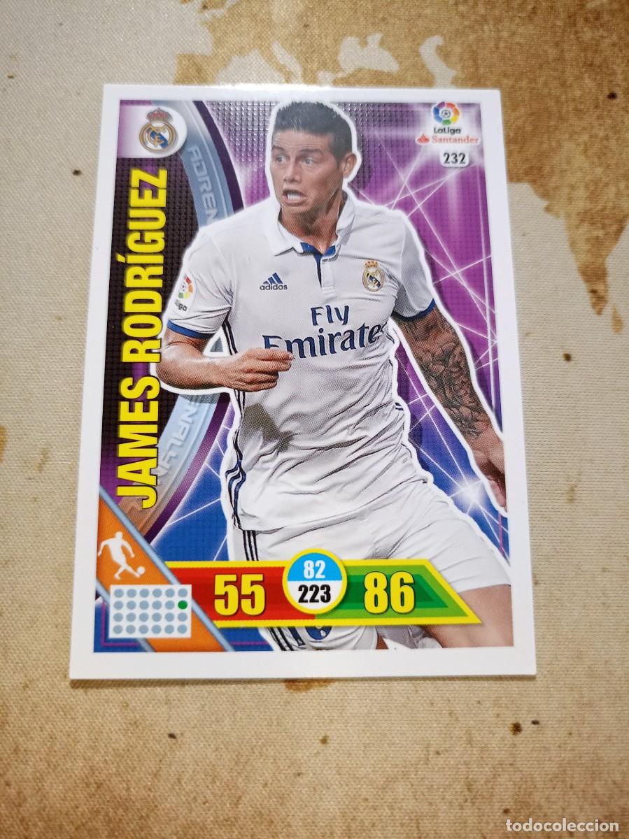 Cromos de F&uacute;tbol: Real Madrid 232 JAMES RODR&Iacute;GUEZ Adrenalyn 2016-17