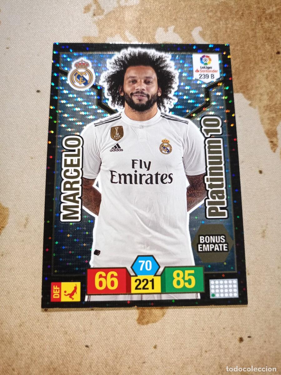 Cartes &agrave; collectionner de Football: Real Madrid 239 B MARCELO PLATINUM 10 Adrenalyn 2018-19