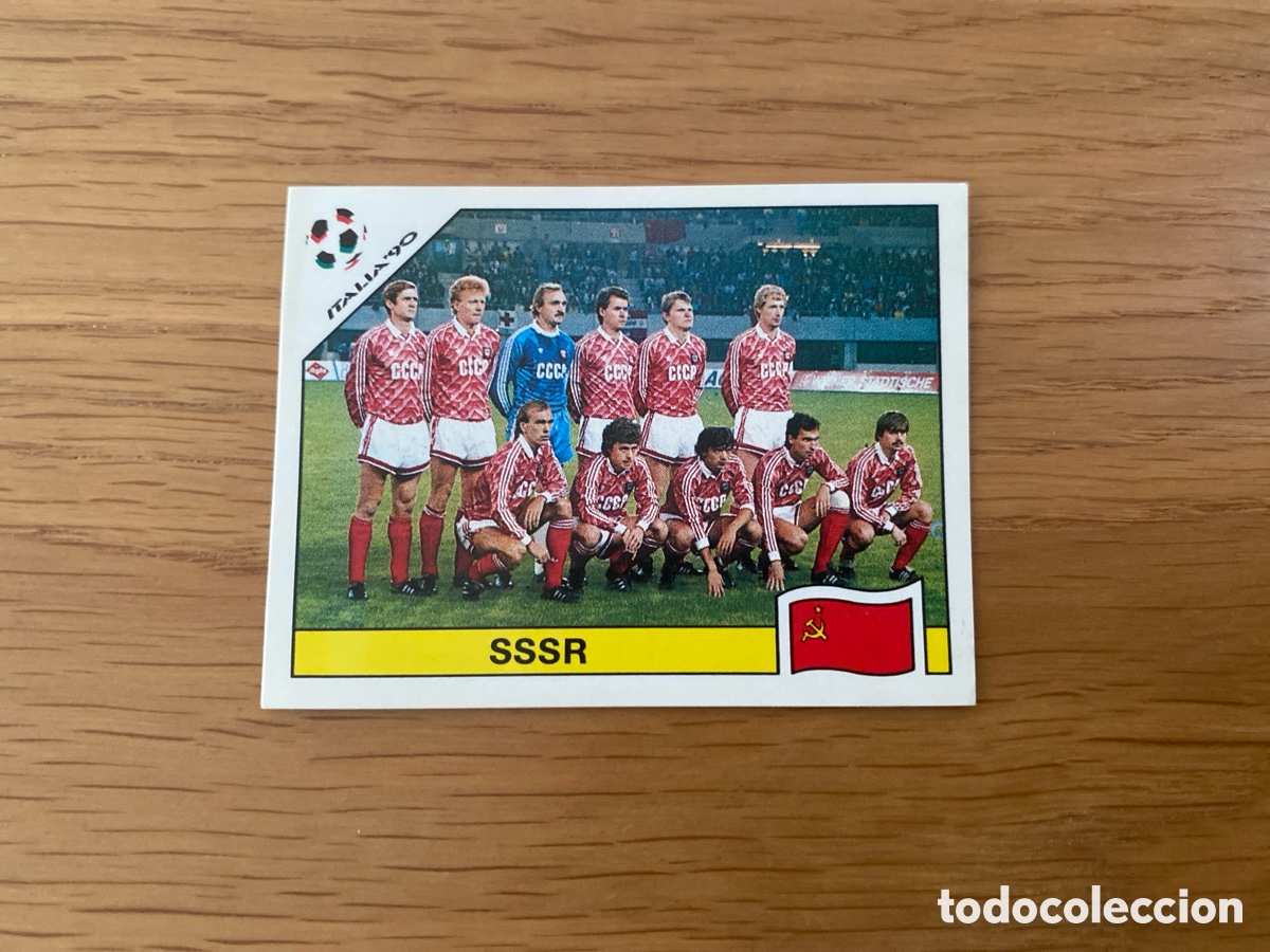 Fu&szlig;ball-Sticker: Cromo panini mundial Italia 90 n&uacute;mero 136 URSS - Stickers album world cup Italy 1990