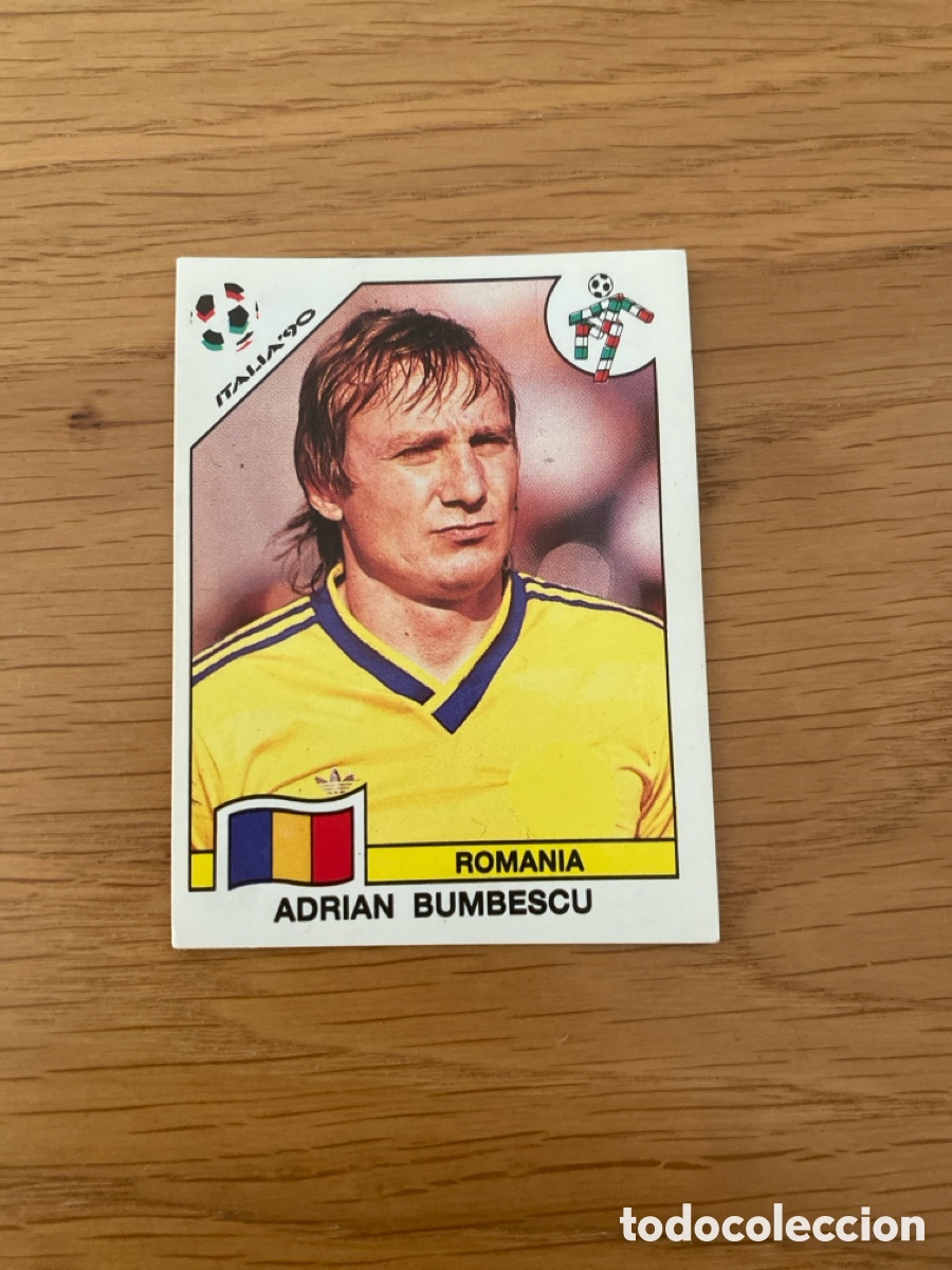 Cromos de F&uacute;tbol: Cromo panini mundial Italia 90 n&uacute;mero 160 Bumbescu - Stickers album world cup Italy 1990