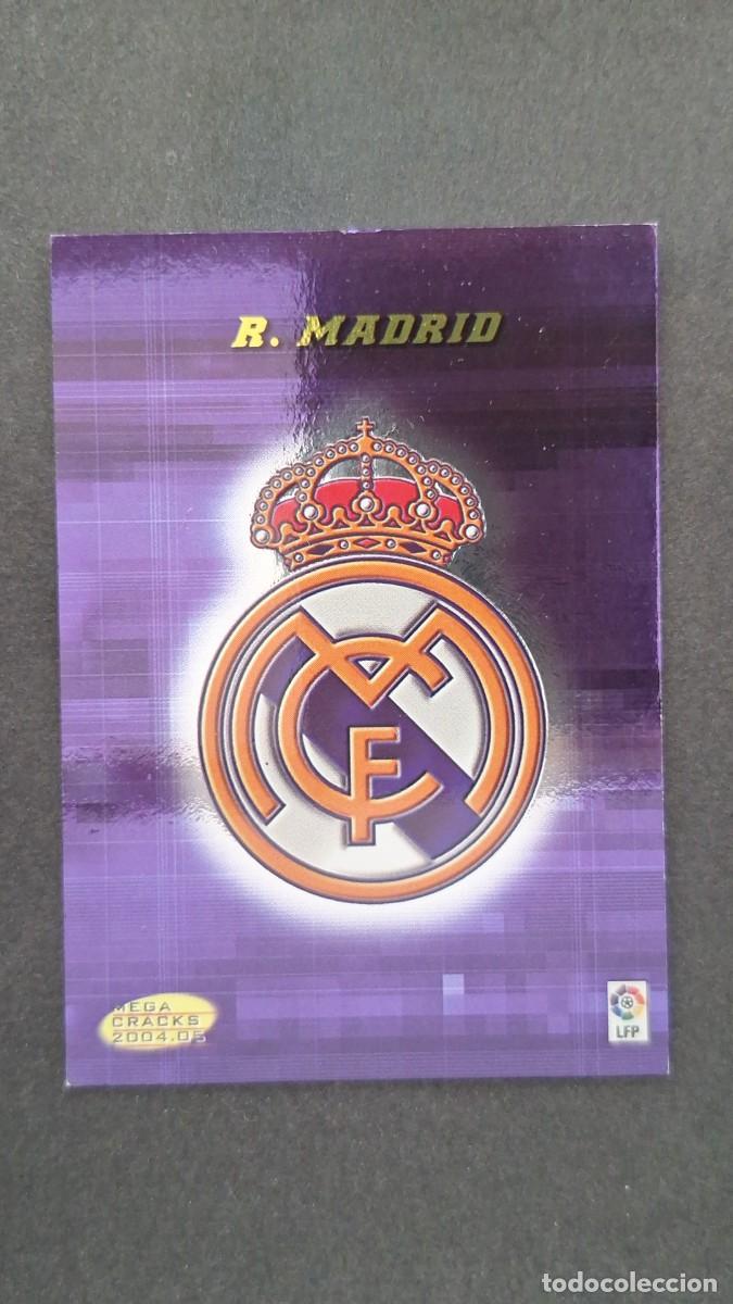 Cromos de F&uacute;tbol: L2 ESCUDO REAL MADRID 163 PANINI MEGACRACKS 2004 2005 04 05
