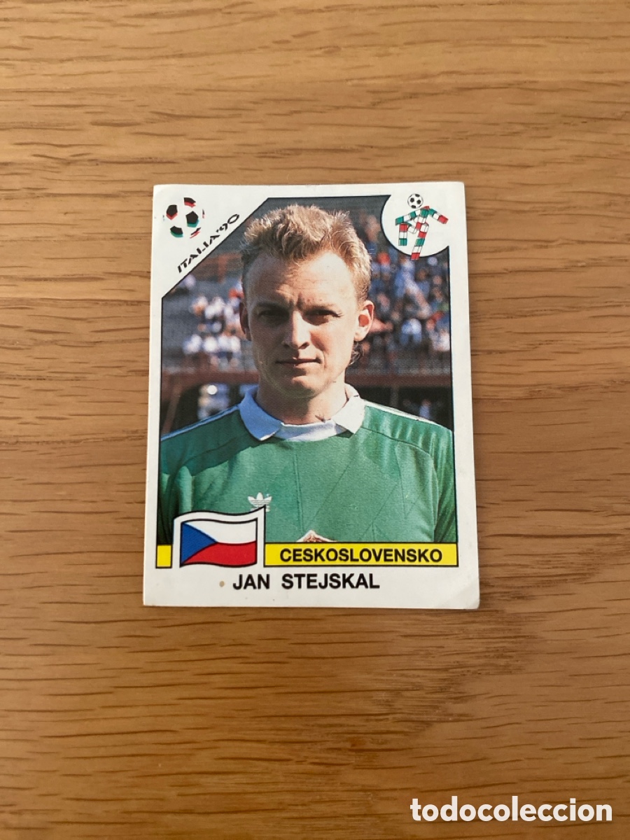 Cartes &agrave; collectionner de Football: Cromo panini mundial Italia 90 n&uacute;mero 77 Stejskal - Stickers album world cup Italy 1990