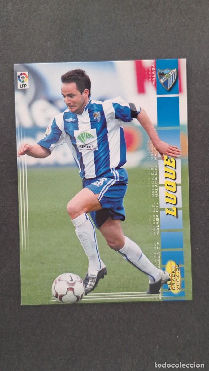 Cromos de F&uacute;tbol: L2 LUQUE MALAGA C. F. 195 PANINI MEGACRACKS 2004 2005 04 05