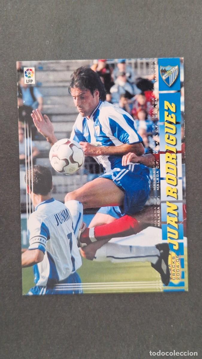 Cromos de F&uacute;tbol: L2 JUAN RODRIGUEZ MALAGA C. F. 198 PANINI MEGACRACKS 2004 2005 04 05